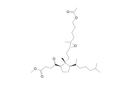 METHYL-(9S,10S)-4-ACETOXY-9,10-EPOXY-8-OXO-4,5:5,10:8,9-TRISECOCHOLESTAN-5-OATE;METHYL-(9S,10S)-4-ACETOXY-9,10-EPOXY-8-OXO-4,5-SECOCHOLEKLASTAN-5-OATE;CMP-#11B