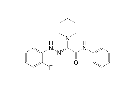 (Z)-2-Piperidin-1-yl-N-(phenyl)-2-[2-(fluorophenyl)hydrazono]acetamide