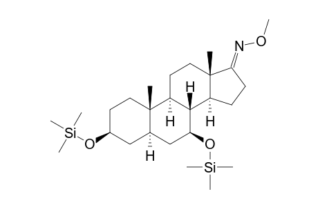 3.BETA.,7.BETA.-DI-[(TRIMETHYLSILYL)OXY]-5.ALPHA.-ANDROSTANE-17-ONE-17-(O-METHYLOXIME)