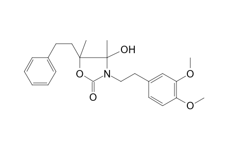 3-[2-(3,4-dimethoxyphenyl)ethyl]-4-hydroxy-4,5-dimethyl-5-(2-phenylethyl)-1,3-oxazolidin-2-one