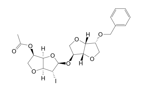 (3R,3AR,5R,6R,6AS)-5-[(3S,3AR,6R,6AR)-6-(BENZYLOXY)-HEXAHYDROFURO-[3,2-B]-FURAN-3-YLOXY]-6-IODO-HEXAHYDROFURO-[3,2-B]-FURAN-3-YL-ACETATE