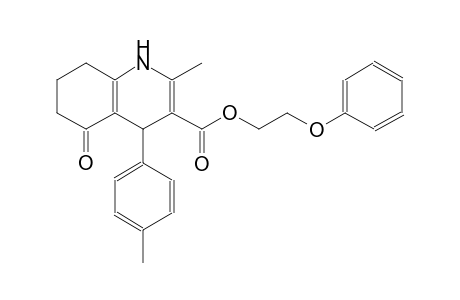 2-phenoxyethyl 2-methyl-4-(4-methylphenyl)-5-oxo-1,4,5,6,7,8-hexahydro-3-quinolinecarboxylate