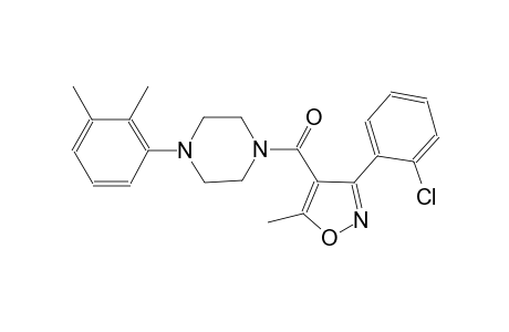 1-{[3-(2-chlorophenyl)-5-methyl-4-isoxazolyl]carbonyl}-4-(2,3-dimethylphenyl)piperazine