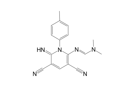 N'-[3,5-dicyano-6-imino-1-(4-methylphenyl)-2-pyridinyl]-N,N-dimethylmethanimidamide