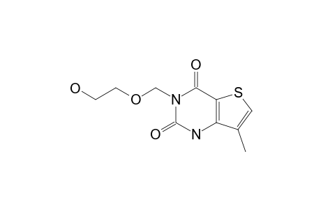 3-(2-HYDROXYETHOXYMETHYL)-7-METHYL-THIENO-[3,2-D]-PYRIMIDINE-2,4-DIONE