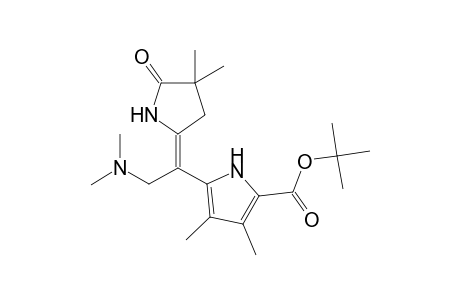 1H-Pyrrole-2-carboxylic acid, 5-[2-(dimethylamino)-1-(4,4-dimethyl-5-oxo-2-pyrrolidinylidene)ethyl]-3,4-dimethyl-, 1,1-dimethylethyl ester, (E)-