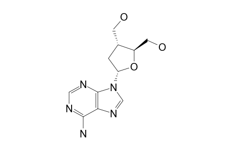 9-[2',3'-DIDEOXY-3'-C-(HYDROXYMETHYL)-ALPHA-D-ERYTHROPENTOFURANOSYL]-ADENINE