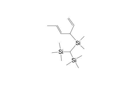 2,2-Dimethyl-1,1-bis(trimethylsilyl)-3-vinyl-2-sila-(trans)-hex-4-ene