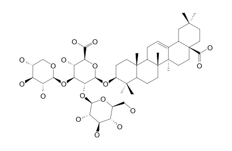 3-O-BETA-[XYLOPYRANOSYL-(1->3)-[GLUCOPYRANOSYL-(1->2)]-GLUCURONOPYRANOSYL]-OLEANOLIC-ACID