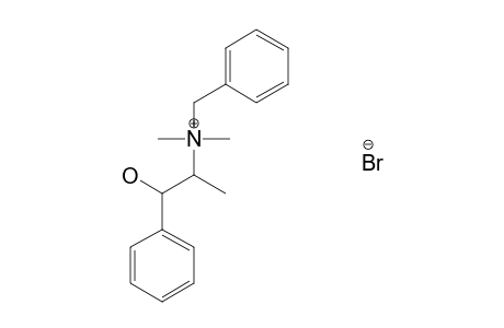 (-)-benzyldimethyl(beta-hydroxy-alpha-methylphenethyl)ammonium bromide