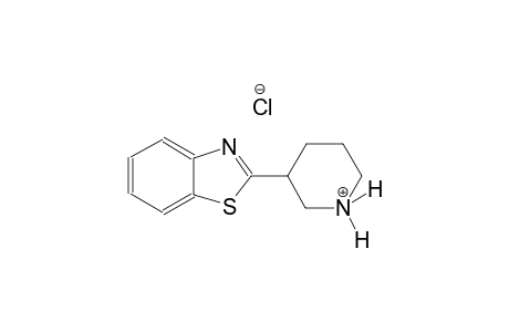 piperidinium, 3-(2-benzothiazolyl)-, chloride