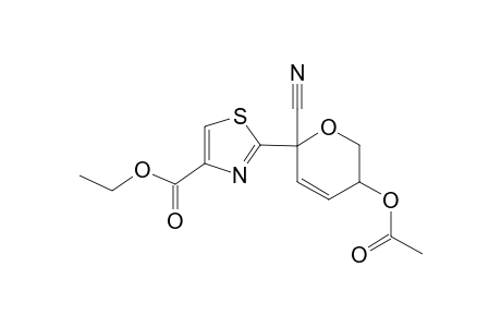 (1'RS)-Ethyl 2-(4'-O-Acetyl-1'C-cyano-2',3'-dideoxy-D-glycero-pent-2'-enopyranosyl]thiazole-4-carboxylate