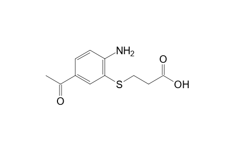 3-(5-acetyl-2-aminophenylthio)propionic acid