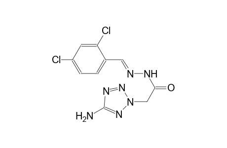 2-(5-amino-2H-tetraazol-2-yl)-N'-[(E)-(2,4-dichlorophenyl)methylidene]acetohydrazide