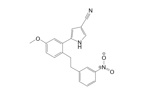 5-(5-Methoxy-2-(3-nitrophenethyl)phenyl)-1H-pyrrole-3-carbonitrile