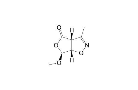 6-exo-Methoxy-3-methyl-3a,6a-dihydrofuro[3,4-d]isoxazol-4(6H)-one