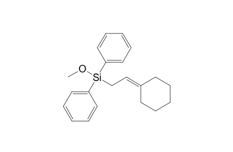 Methoxy(2-cyclohexylideneethyl)diphenylsilane