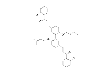 3-3''-LINKED-(2'-HYDROXY-4-O-ISOPRENYLCHALCONE)-2'''-HYDROXY-4''-O-ISOPRENYLDIHYDROCHALCONE