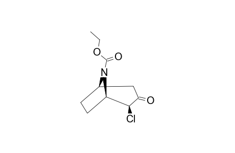 (1R*,2R*,5S*)-(+/-)-2-CHLORO-3-OXO-8-AZA-BICYCLO-[3.2.1]-OCTANE-8-CARBOXYLIC-ACID-ETHYLESTER