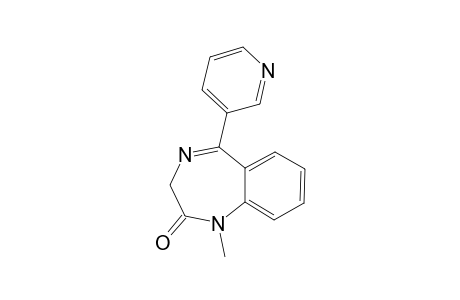 5-(3-PYRIDYL)-1,3-DIHYDRO-1-METHYL-2H-1,4-BENZODIAZEPIN-2-ONE