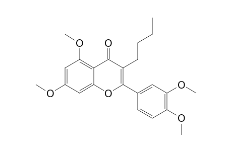 3-BUTYL-3',4',5,7-TETRAMETHOXYFLAVONE