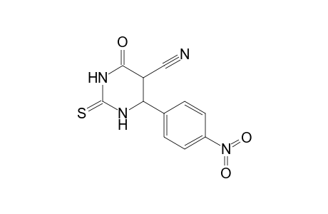 4-(4-nitrophenyl)-6-oxidanylidene-2-sulfanylidene-1,3-diazinane-5-carbonitrile