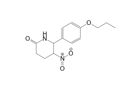 5-nitro-6-(4-propoxyphenyl)-2-piperidinone