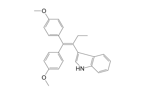 3-[1-ethyl-2,2-bis(4-methoxyphenyl)vinyl]-1H-indole