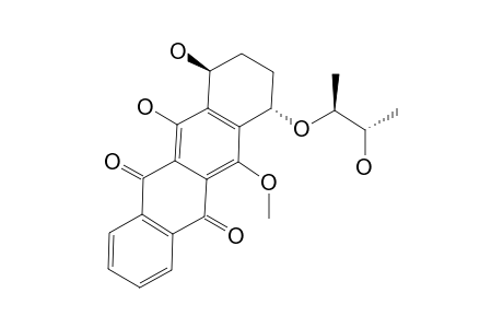 [7S-(7-ALPHA,10-BETA)]-10,11-DIHYDROXY-7-[(1'R,2'R)-2'-HYDROXY-1'-METHYLPROPOXY]-6-METHOXY-7,8,9,10-TETRAHYDRONAPHTHACENE-5,12-DIONE