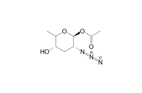 1-O-Acetyl-2-azido-2,3,6-trideoxy-.beta.-DL-ribo-hexopyranose