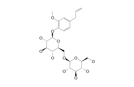 EUGENYL-BETA-GENTIOBIOSIDE;EUGENYL-O-BETA-D-GLUCOPYRANOSYL-(1->6)-BETA-D-GLUCOPYRANOSIDE