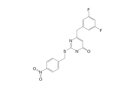 2-(4-NITROBENZYLTHIO)-6-(3,5-DIFLUOROBENZYL)-URACIL