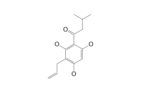 1-(3-ALLYL-2,4,6-TRIHYDROXYPHENYL)-3-METHYL-1-BUTANON,3-ALLYLPHLOROISOVALEROPHENON