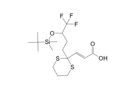 3-[2'-[3"-(t-Butyldimethylsilyl)oxy-4'',4'',4''-trifluorobutyl]-[1,3]dithiane-2'-yl]acrylic acid