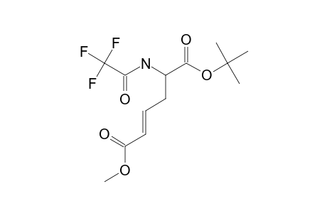 TERT.-BUTYL-5-METHOXYCARBONYL-2-TRIFLUORACETYLAMINO-4-(E)-PENTENOATE