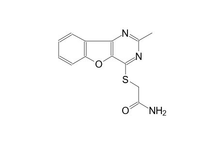 2-[(2-methyl[1]benzofuro[3,2-d]pyrimidin-4-yl)sulfanyl]acetamide