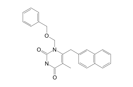 1-[(BENZYLOXY)-METHYL]-5-METHYL-6-(2-NAPHTHYLMETHYL)-URACIL