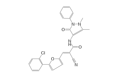 2-propenamide, 3-[5-(2-chlorophenyl)-2-furanyl]-2-cyano-N-(2,3-dihydro-1,5-dimethyl-3-oxo-2-phenyl-1H-pyrazol-4-yl)-, (2E)-