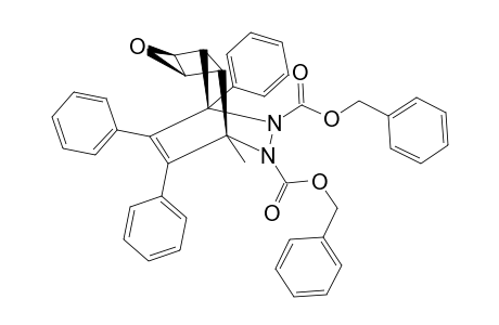 DIBENZYL-1-METHYL-7,10,11-TRIPHENYL-CIS-TRANSOID-1,2-CIS-2-TRANSOID-2,3-CIS-3-8,9-DIAZA-4-OXA-TETRACYCLO-[5.2.2.0(2,6).0(3,5)]-UNDEC-10-ENE-8,9-DICARBOXYLATE;C