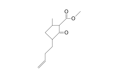 3-(But-3-en-1-yl)-5-methyl-2-oxo-cyclopentanecarboxylic acid, methyl ester