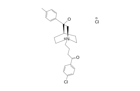 3-PARA-METHYLPHENYL-3-HYDROXY-N-(4'-PARA-CHLOROPHENYL-4'-OXOBUTYL)-QUINUClIDINIUM_CHLORIDE