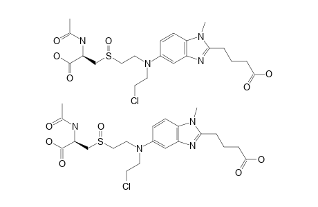 4-[5-[[2-(2-ACETYLAMINO-2-CARBOXYETHANESULFINYL]-ETHYL]-(2-CHLOROETHYL)-AMINO]-1-METHYL-1H-BENZOIMIDAZOL-2-YL]-BUTANOIC-ACID