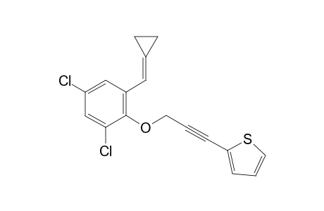 2-[3-[2,4-dichloro-6-(cyclopropylidenemethyl)phenoxy]prop-1-ynyl]thiophene