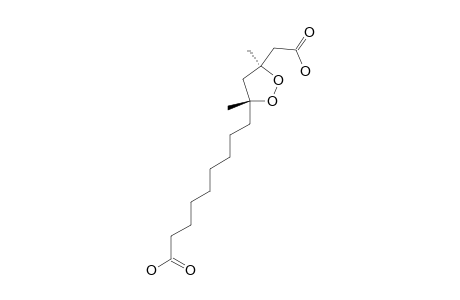 EPIPLAKINIDIOIC_ACID;(3-S,5-R)-3,5-DIMETHYL-3,5-PEROXYTETRADECANEDIOIC_ACID