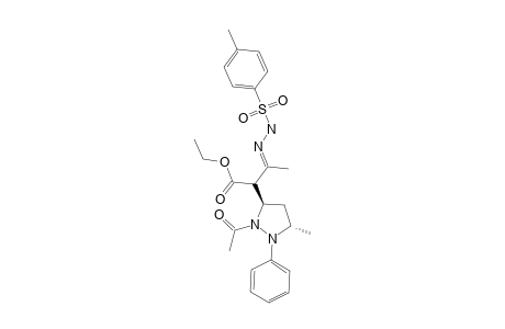 TOSYLHYDRAZONE_OF_ALPHA-(1-ACETYL-2-PHENYL-3-METHYL-5-PYRAZOLIDINYL)-ACETOACETIC_ESTER;MAJOR_DIASTEREOMER