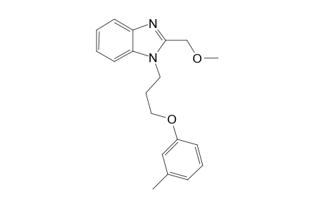 1H-1,3-Benzimidazole, 2-(methoxymethyl)-1-[3-(3-methylphenoxy)propyl]-