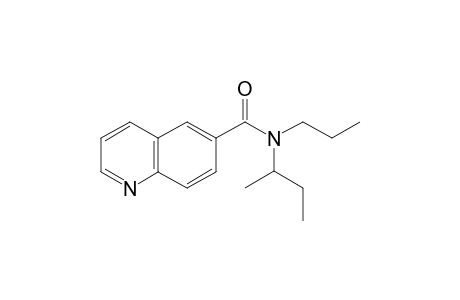 Quinoline-6-carboxamide, N-(2-butyl)-N-propyl-