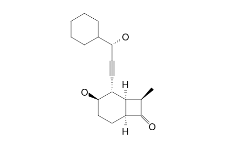 (3'S,1R,2R,3S,6R)-2-(3'-HYDROXY-3'-CYClOHEXYLPROP-1'-YNYL]-3-HYDROXY-8-ENDO-METHYLBICYClO-[4.2.0]-OCTANE-7-ONE