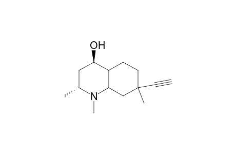 1,2,7-trimethyl-7-acetylenyl-trans-decahydro-4-quinolol