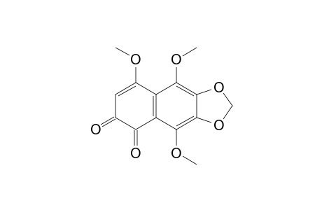 4,5,8-Trimethoxy-6,7-methylenedioxy-1,2-naphthoquinone